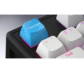 Hator Skyfall 80 weiß-schwarz / Gaming-Tastatur / Aurum Ice Magnetschalter / kabelgebunden / USB-C / Hintergrundbeleuchtung