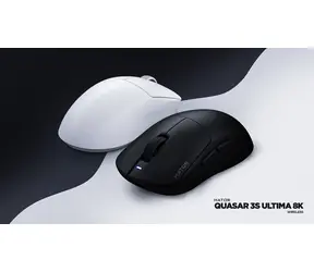 Hator Quasar 3S Ultima Schwarz / Kabellose Gaming-Maus / Optisch / 30000 DPI / 2,4 GHz / Bluetooth / USB-C