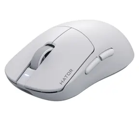 Hator Quasar 3S Ultima weiß / Kabellose Gaming-Maus / optisch / 30000 DPI / 2,4 GHz / Bluetooth / USB-C