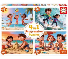 Educa Puzzle Strand 4in1 / (20, 40, 60 und 80 Teile)