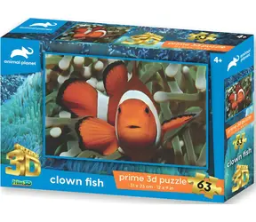 Prime 3D-Puzzle Animal Planet: Clownfisch / 3D-Effekt / 63 Teile / 31 x 23 cm