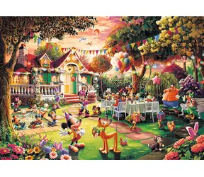 Trefl Puzzle Premium PLUS Mickey Mouse Geburtstagsparty / 1000 Teile / 68,3 x 48 cm / FSC-zertifiziert