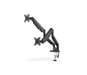 Digitus Universalhalterung für 2 Monitore (15-32 Zoll) / mit Gasfeder und Klemme / VESA 75x100 / Tragkraft: 2 x 9 kg