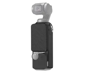 Puluz Silikonhülle mit Trageband, Schwarz / Hülle / für DJI OSMO Pocket 3 / Silikon