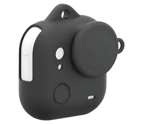 Puluz PU786B schwarze Silikonhülle für Insta360 GO Ultra mit Objektivdeckel