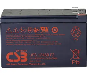 CSB UPS12460F2 / Ersatzbatterie für USV / 12 V / 9 Ah / AGM / F2