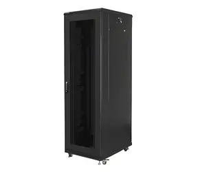 Lanberg Rack 42U schwarz / Einbauschrank / 19" / Breite 800 mm / Tiefe 800 mm / perforierte Tür