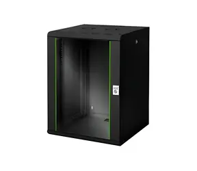 Digitus Unique DN-19 16U-6/6-SW schwarz / Wandschrank / 16 HE / 60 x 82 x 60 cm / Tragfähigkeit 100 kg