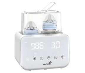 Grownsy W3-1 Doppelflaschenwärmer / Flaschenwärmer / 2 Kammern / Dampfsterilisation / 280 W / bis zu 400 ml