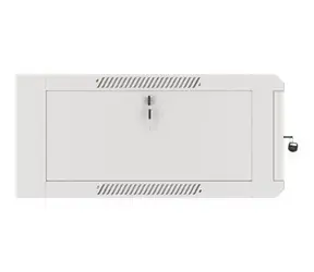Lanberg WFFA-5604-10S grau / Wandschrank / 19" / 4 HE / 600 × 570 mm / Glastür