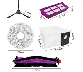 Midea V15 / Ersatzteilset / Seitenbürste / Wischpads / Walzenbürste / Filter / Staubbeutel