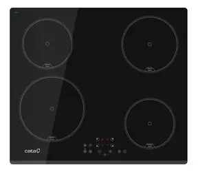Cata IB 6324E2 BK schwarz / Induktionskochfeld / 59 cm / 4 Kochplatten / Touch-Bedienung