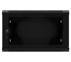 Lanberg WF01-6406-23B schwarz / Wandschrank / 19" / 6 HE / 600 x 450 mm / perforierte Tür / flach verpackt