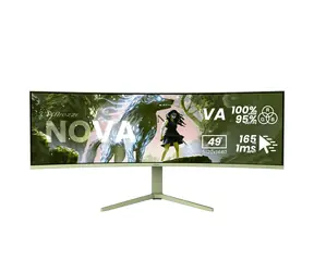 49" Arozzi Nova Forest Green / Monitor / VA / 5120 x 1440 / 32:9 / 165 Hz / 1 ms / HDMI 2.1 + DP 1.4 / USB-C
