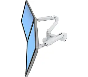 Ergotron LX Dual Side-by-Side Arm weiß / Tischarm für 2 LCDs / Bis zu 27 Zoll / VESA 75x75, 100x100 / Tragkraft 22,7 kg