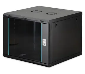 Digitus DN-37107 schwarz / Wandmontage-Rack / 19" / 9U / 600x600 mm / unmontiert