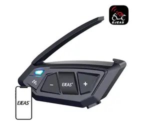 EJEAS MS20 / Motorrad-Intercom / Bluetooth 5.1 / Mesh für 20 Personen / Reichweite 2000 m / IP67