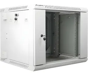 Lanberg WF02-6609-10S grau / Wandmontage-Rack / 19" / 9 HE / 600 x 600 mm / zweiteilig / flach verpackt