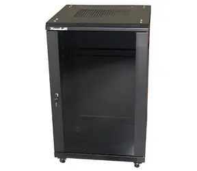 Xtendlan 27U/600x600 Rack schwarz / Rack / 19" / Glastür / geschlossene Rückwand