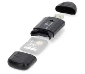Nedis Speicherkartenleser schwarz / Speicherkartenleser / MMC / SD / SDHC / USB 2.0