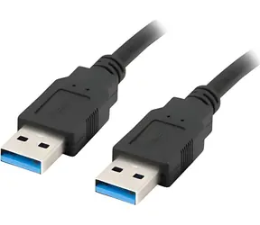 Lanberg CA-USBA-30CU-0005-BK schwarz / USB-Kabel / USB-A - USB-A / 0,5 m