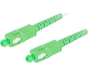 Lanberg SM weiß / Optisches Patchkabel / SC/ APC-SC/ APC / Simplex / G657A2 / 30 m