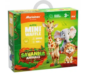 MARIOINEX Mini-Waffelbausatz Savannentiere / 100 Teile