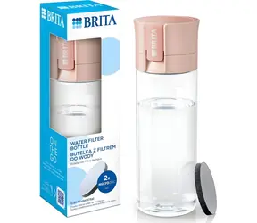 Brita Fill & Go Vital Pfirsich / Wasserfilterflasche / 0,6 l / 2x MicroDisc-Filter
