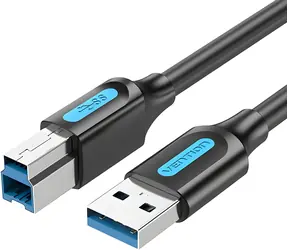 Vention schwarz (COOBI) / USB 2.0 AB Kabel / 3 m