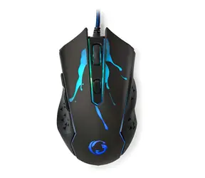 Nedis GMWD210BK schwarz / Gaming-Maus / Kabelgebunden / 3600 DPI / 6 Tasten / USB