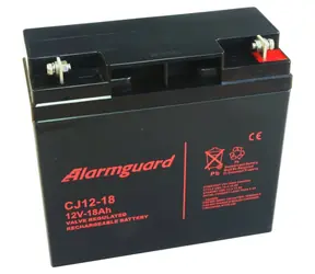 ALARMGUARD CJ12-18 / Blei-Säure-Batterie / wartungsfrei / 12 V / 18 Ah / Lebensdauer 5 Jahre