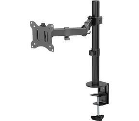 Maclean MC-883 schwarz / Monitorhalterung für den Schreibtisch / 17-32 Zoll / VESA 75x100 / Tragkraft 8 kg / neigbar