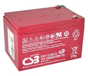 CSB 6-DZM-12 / Blei-Sicherung / VRLA AGM / 12 V / 15 Ah