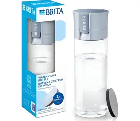 Brita Fill & Go Vital blau / Wasserfilterflasche / 0,6 l / 2x MicroDisc
