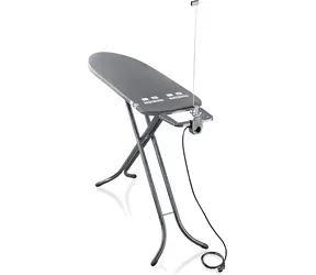 Leifheit Air Board M Black PLUS NF 72485 / Bügelbrett / 120 x 38 cm / Höhe 78-98 cm