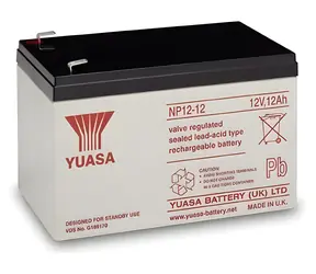 Yuasa NP 12-12 Blei-Säure-Batterie 12V 12Ah / Batterie / VRLA / wartungsfrei