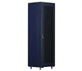 Xtendlan 42U/800x1000 schwarz / Rack-Schrank / 19" / perforierte Tür und Rückwand