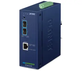 Planet IXT-900-2X1PD / Industrieller Konverter / 10GBase-T PoE PD / 2x SFP+ 10GBase-X / IP40 / -40~75°C / SNMP