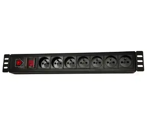 Lexi-net Verteilerkasten 7x230V- 3M / Verteilerkasten / 19" / 1,5U / Überspannungsschutz