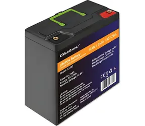 Qoltec LiFePO4-Akku 12,8 V 24 Ah / Akku / 307,2 Wh / integriertes BMS