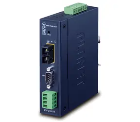 Planet Industriekonverter RS-232/422/485 zu IP / Konverter / 100Base-FX SC SM 30km / 9-48VDC/24VAC / -40~+75°C / IP30