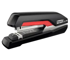 Rapid Supreme S17 SuperFlatClinch Hefter schwarz/rot / 30 Blatt