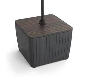Keter Gartentisch Luzon Deco, Walnuss, Graphit / Gartentisch