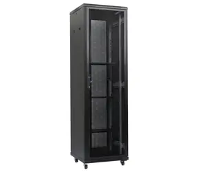 Xtendlan 47U/800x1000 schwarz / Rack-Schrank / 19" / perforierte Tür / perforierte Rückwand