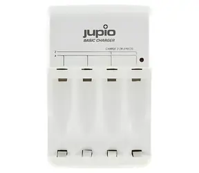 JUPIO Basis-Ladegerät / Akkuladegerät / AA, AAA / 2 oder 4 Stück