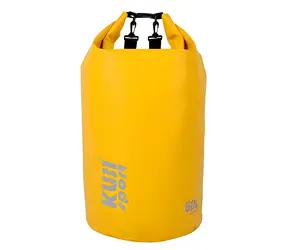 KUBIsport Bootstasche 60 l gelb / Wasserdichte Tasche / Volumen 60 l