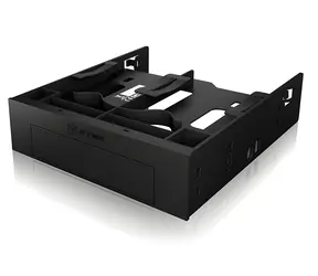 Icy Box IB-5251 schwarz / Montagerahmen / 5,25"-Einschübe / 2x 2,5" + 1x 3,5" HDD/SSD