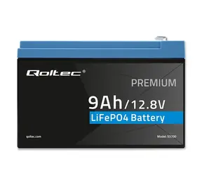 Qoltec LiFePO4-Akku 12,8 V 9 Ah / Akku / 115,2 Wh / BMS