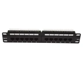 Lexi-net Patchpanel 12 Port Cat.5e UTP / Patchpanel / 10" / 1U / Cat.5e / UTP