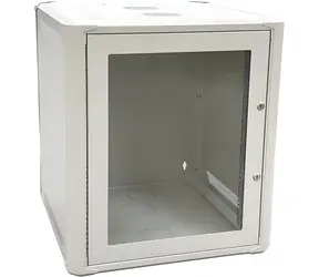 Conexpro Rack 12U/600mm / Wandmontage / 19" / Flach verpackt / einteilige Glastür